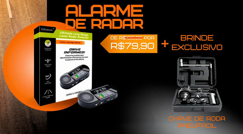 RadarAlert® - Dispositivo Identificador de Radares + BRINDE