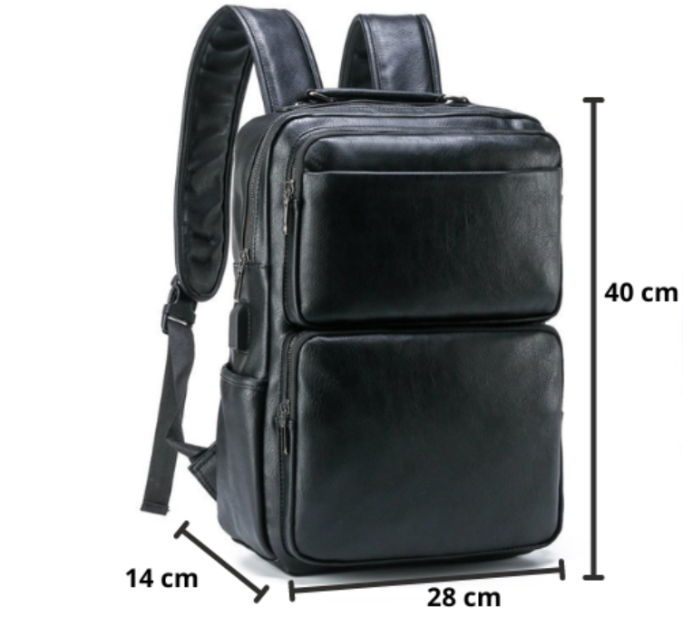 Mochila Masculina de Couro Legítimo Executiva - Job style