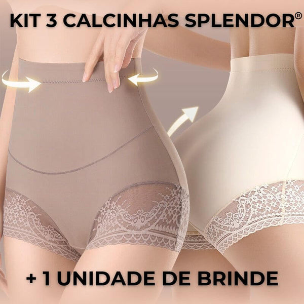 Kit de 3 Calcinhas Splendor® com Efeito Modelador COMPRE 1 LEVE 3 (Último dia de Promoção!)