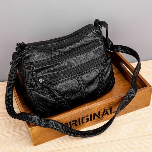 Bolsa Feminina Transversal de Couro Legítimo - Elite Chic