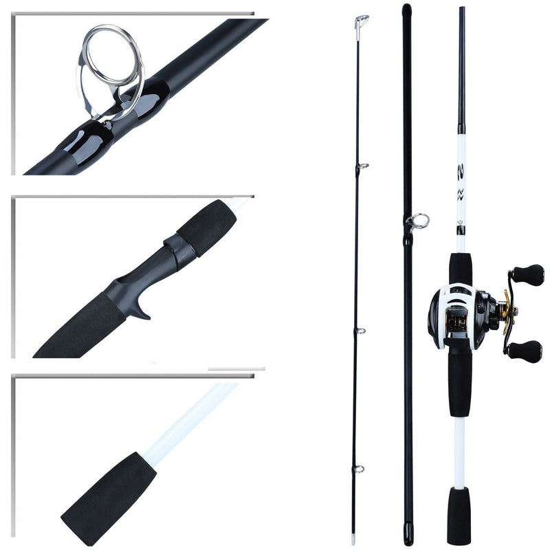 Kit de Pesca Carretilha Premium 10 Rolamentos + Vara Premium